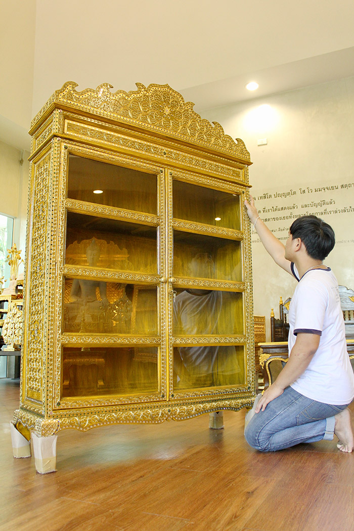ตู้พระไตรปิฎก สำหรับ ใส่หนังสือพระไตรปิฎก 91 เล่ม