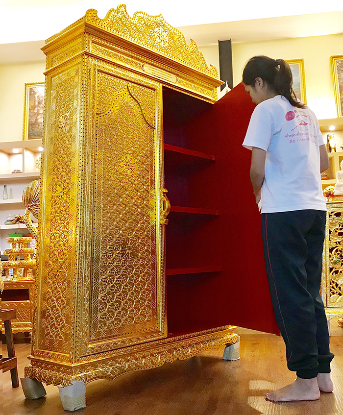 ตู้พระไตรปิฎก สำหรับพระไตรปิฎกภาษาไทย91เล่ม