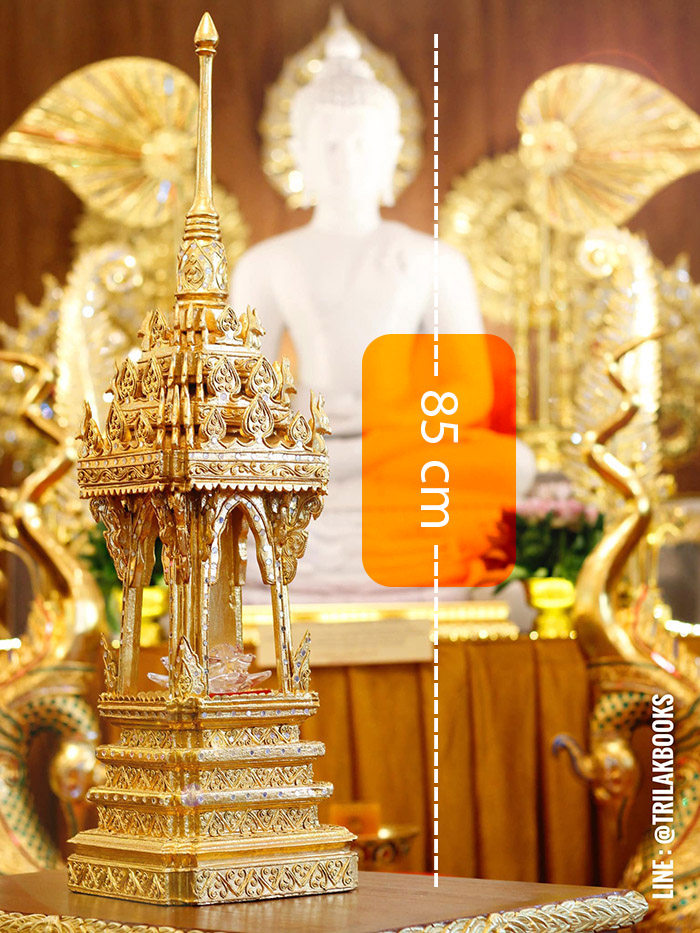 บุษบกไม้สักทองปิดทองประดับกระจก (Busabok Miniature Pavilion) บุษบกไม้สักทองปิดทองประดับกระจก (Busabok Miniature Pavilion)