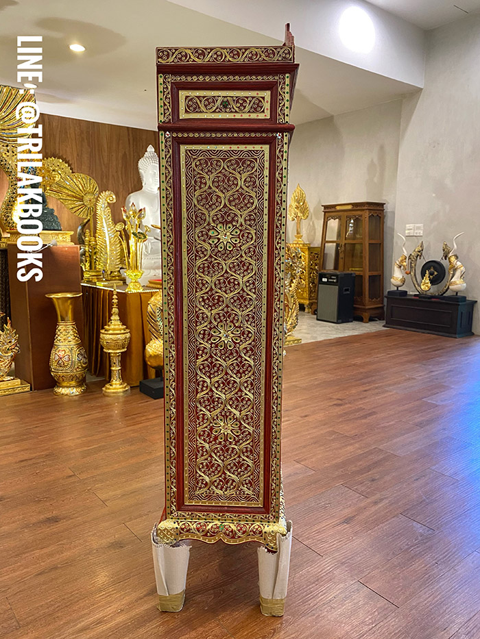 ตู้พระไตรปิฎกสีแดงประดับจั่วด้านบน สำหรับใส่หนังสือพระไตรปิฎก 45 เล่มภาษาไทย
ราคาตู้พระไตรปิฎก 9,500.- ตู้พระไตรปิฎกสีแดงประดับจั่วด้านบน สำหรับใส่หนังสือพระไตรปิฎก 45 เล่มภาษาไทย
ราคาตู้พระไตรปิฎก 9,500.-