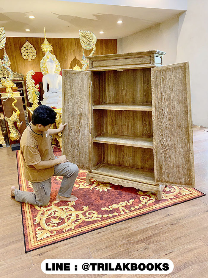 ตู้พระไตรปิฎกไม้สัก แบบพิเศษ
สีเสี้ยนขาว แบบทรงอนุรักษ์แบบสมัยโบราณ 
สี่เหลี่ยมคางหมู ตู้พระไตรปิฎกไม้สัก แบบพิเศษ
สีเสี้ยนขาว แบบทรงอนุรักษ์แบบสมัยโบราณ 
สี่เหลี่ยมคางหมู