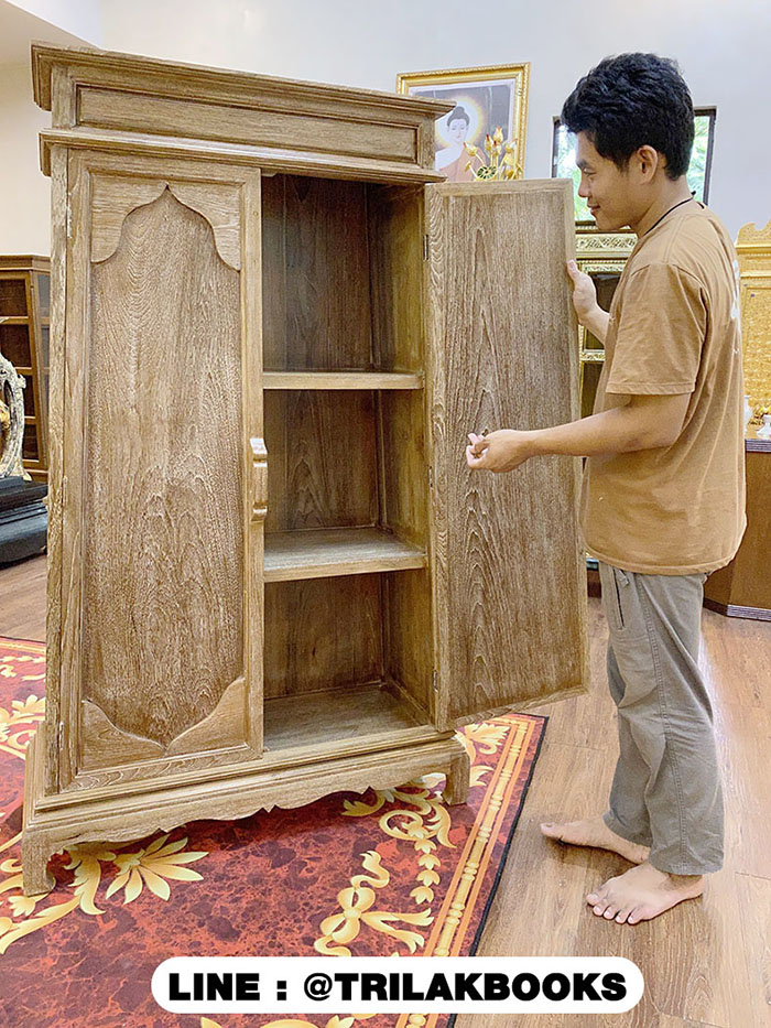 ตู้พระไตรปิฎกไม้สัก แบบพิเศษ
สีเสี้ยนขาว แบบทรงอนุรักษ์แบบสมัยโบราณ 
สี่เหลี่ยมคางหมู ตู้พระไตรปิฎกไม้สัก แบบพิเศษ
สีเสี้ยนขาว แบบทรงอนุรักษ์แบบสมัยโบราณ 
สี่เหลี่ยมคางหมู