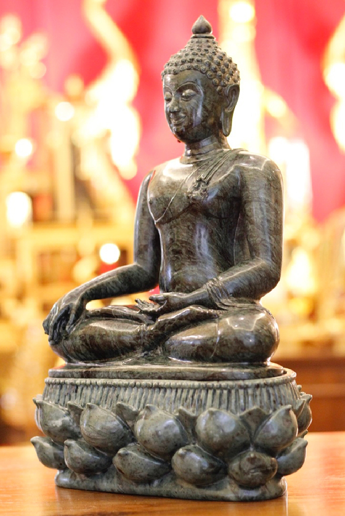 พระพุทธรูปแกะสลัก ปางมารวิชัย (ปางชนะมาร) 
ขนาด หน้าตัก 9 นิ้ว แกะสลักจากหินอ่อนเขียวประเทศอินเดีย พระพุทธรูปแกะสลัก ปางมารวิชัย (ปางชนะมาร) 
ขนาด หน้าตัก 9 นิ้ว แกะสลักจากหินอ่อนเขียวประเทศอินเดีย